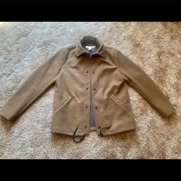 H&M Brown Wool-Blend Coach Jacket - Men’s S - Picture 3 of 8